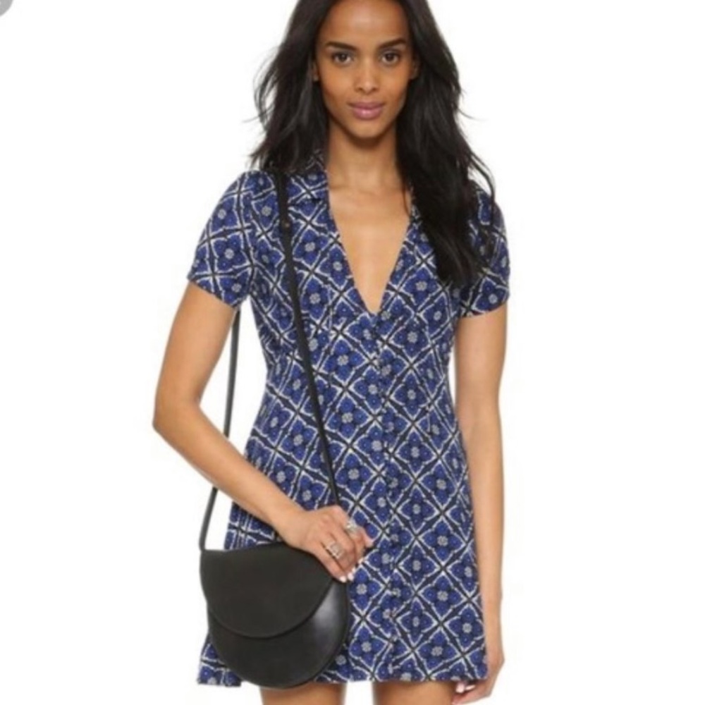 Free People Melody Onyx Combo Mini Dress